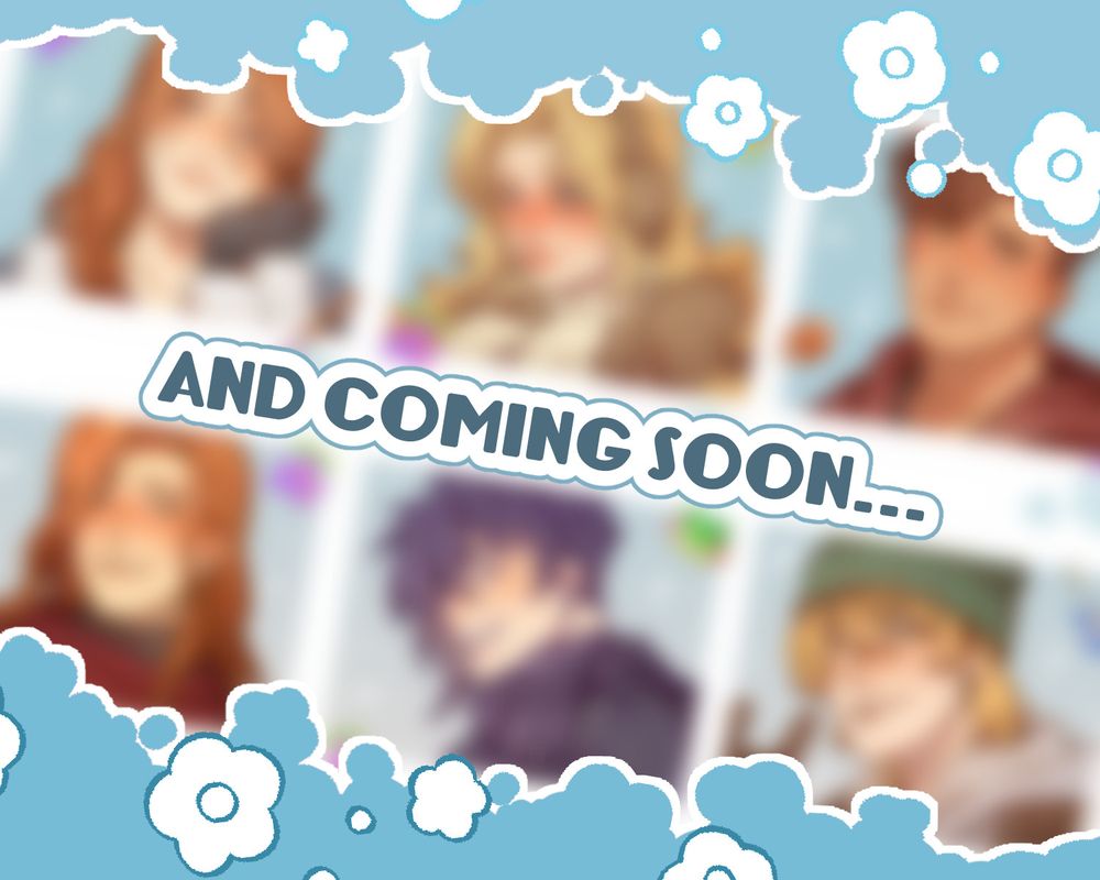 A blurred out promo image. Text over it reads: "AND COMING SOON..." End ID