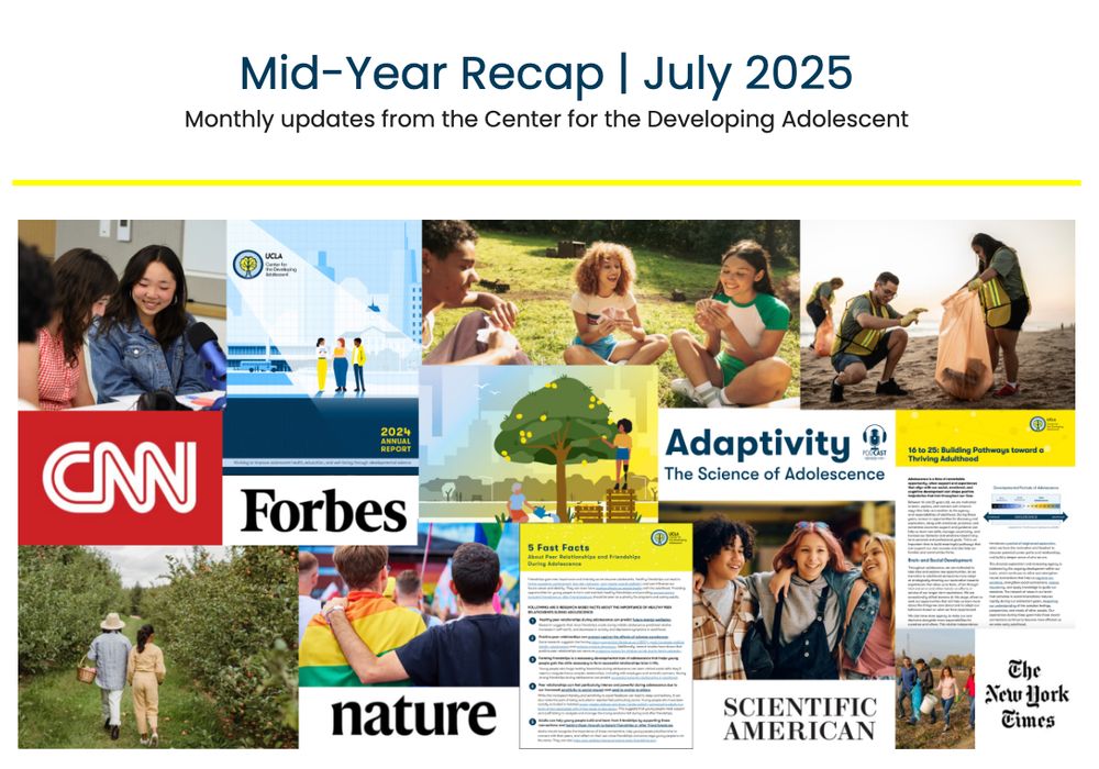 Mid-Year Recap Newsletter from the UCLA Center for the Developing Adolescent