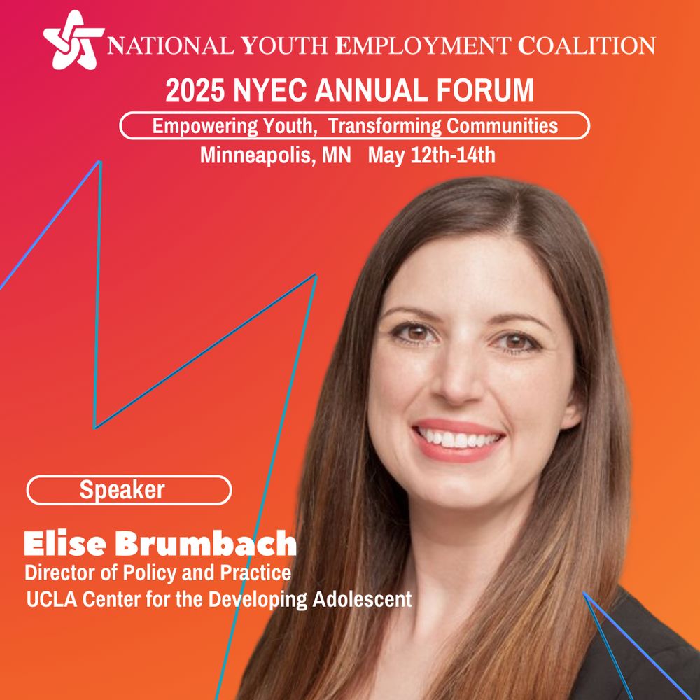 National Youth Employment Coalition 2025 Annual Forum: Elise Brumbach presenting on May 14 at 10:35 am