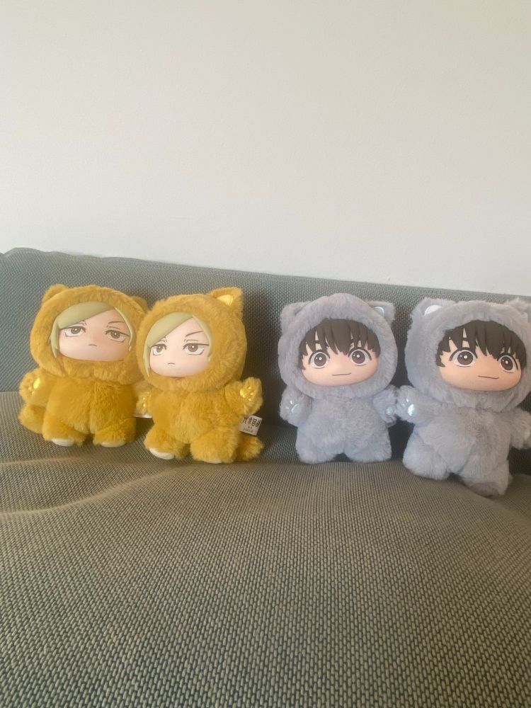 nanami kento and haibara yu plushies🩵