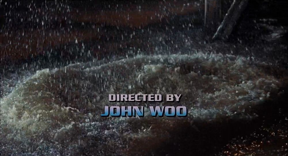 Hard Target title card reads 'Directed by John Woo'  