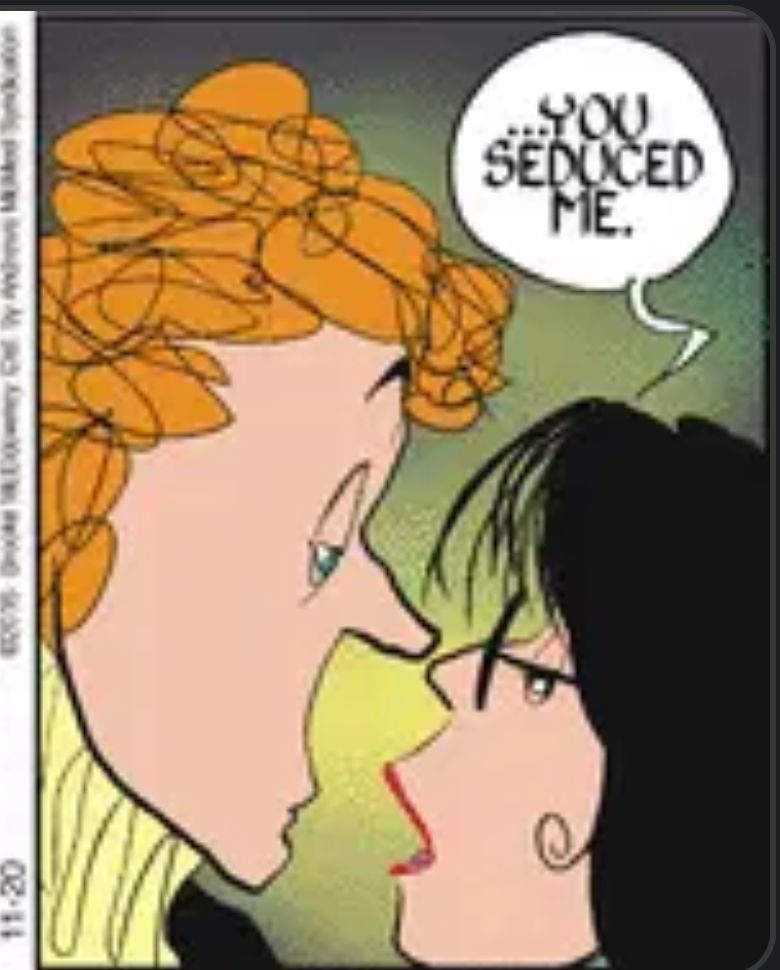 A 9CL panel in which the man has a Comically Large Head