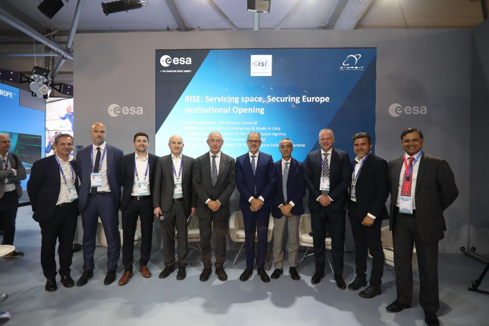 Photo of the RISE panel at the 2025 Paris Air Show