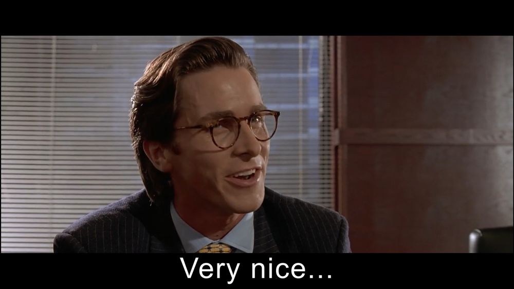 Jason Bateman looking passively impressed, the caption reads "Very Nice..."