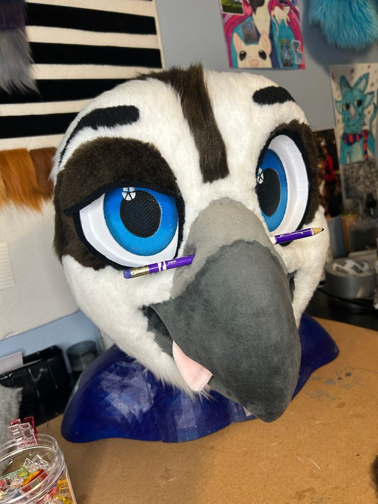 Velcro eyes and a pickable nose