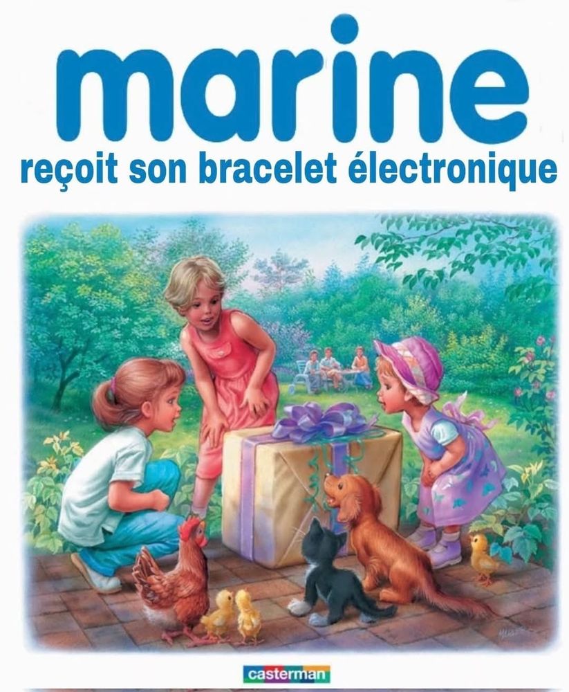 Marine reçoit son bracelet électronique 