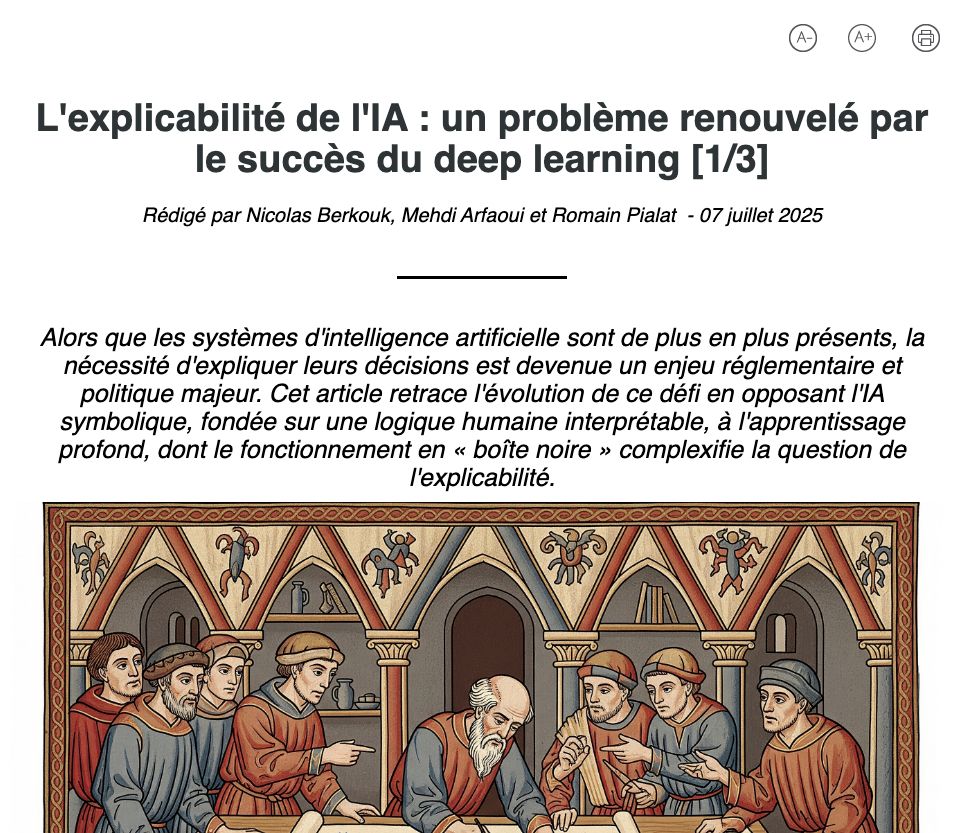 L'explicabilité de l'IA : un problème renouvelé par le succès du deep learning [1/3]