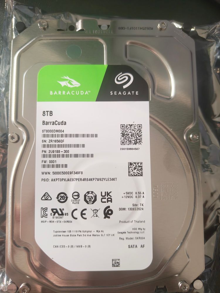 Foto einer 8 Terrabyte HDD
