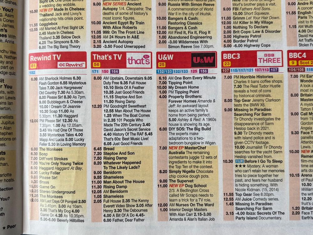 Rising Damp on Freeview channel That’s TV. 