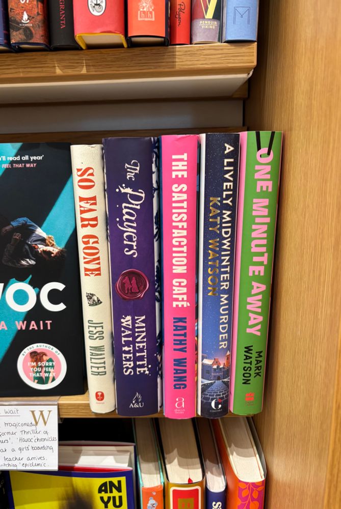 Mark Watson’s novel One Minute Away in Waterstones. 