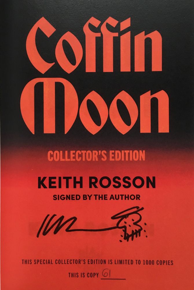 Numbered & Signed by the author. Love the skull doodle