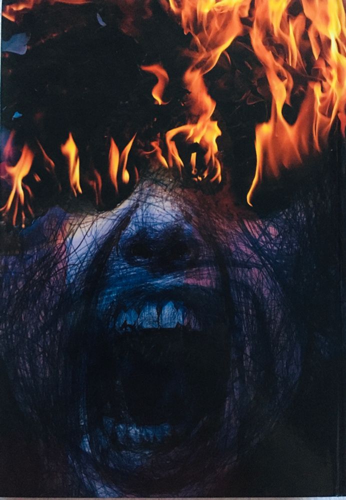 Dave McKean art for Firestarter by Stephen King
