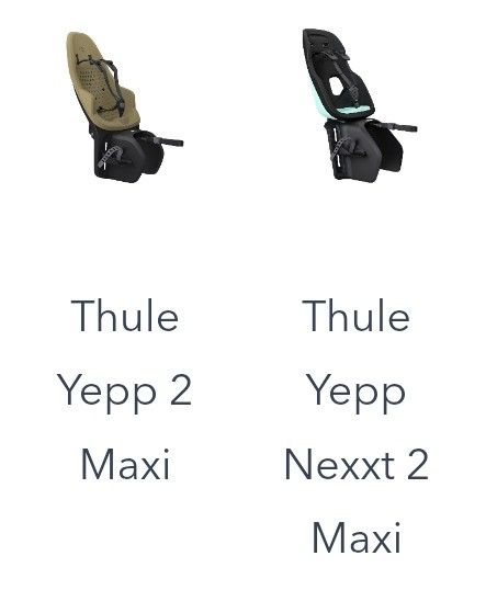 Thule Yepp 2 Maxi and Thule Yepp Nexxt 2 Maxi