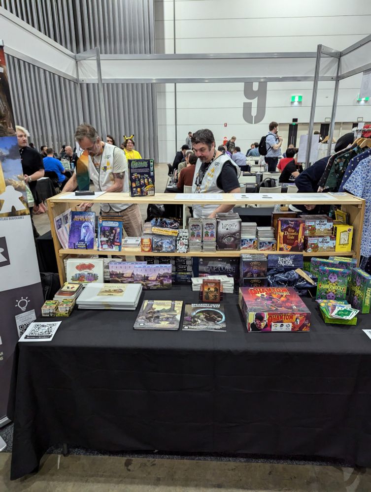 Every Trick Books displayed at the TGDA booth at PAXAUS