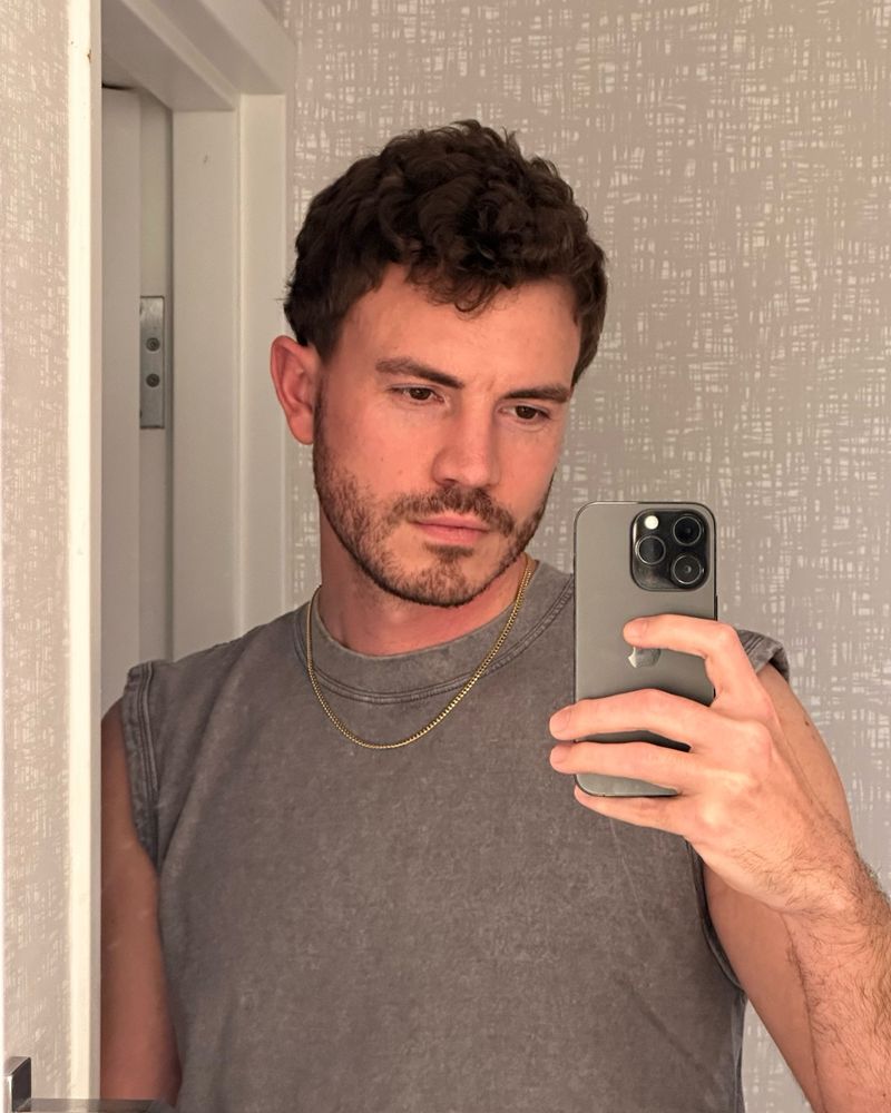 bathroom mirror selfie in a hotel bathroom