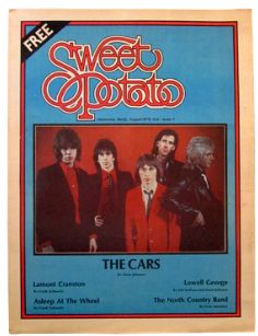 The cover of the first issue of the Twin Cities version of Sweet Potato, featuring the band The Cars. August 1979. 