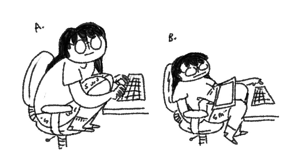 me sitting so sweetly