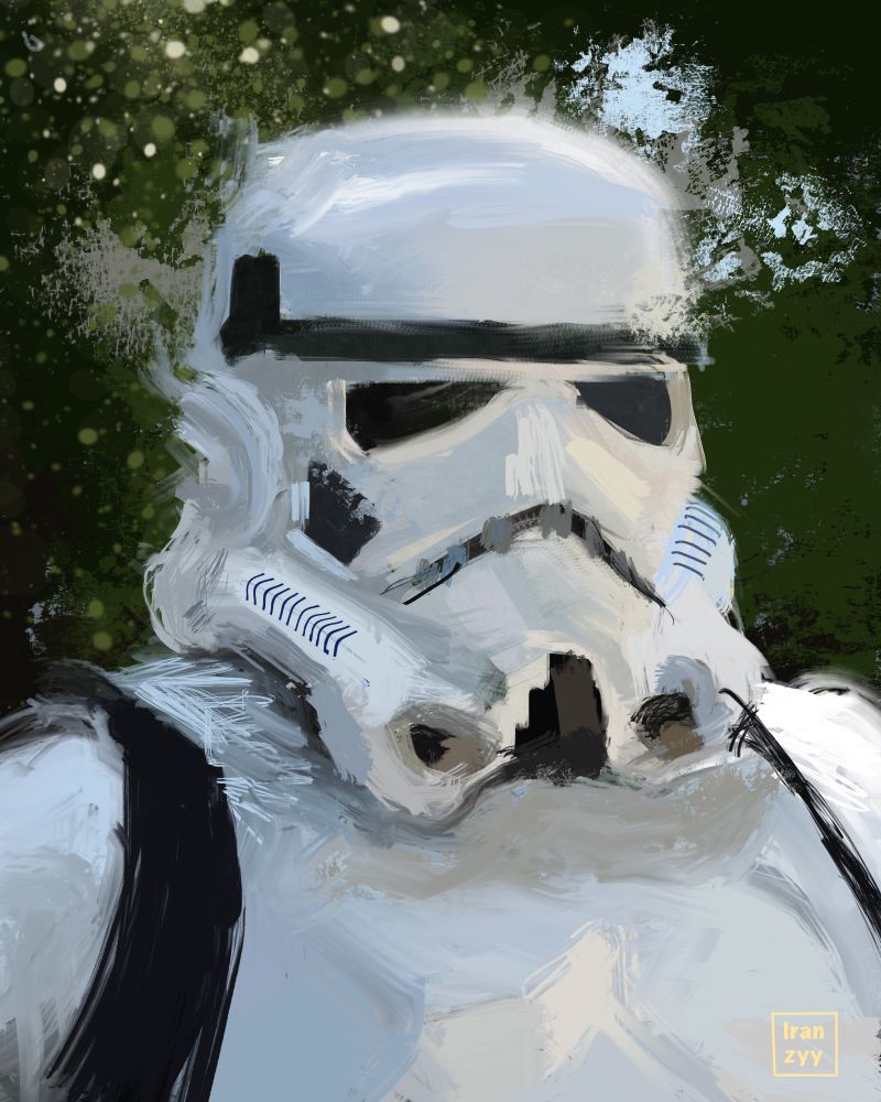 Digital portrait painting 