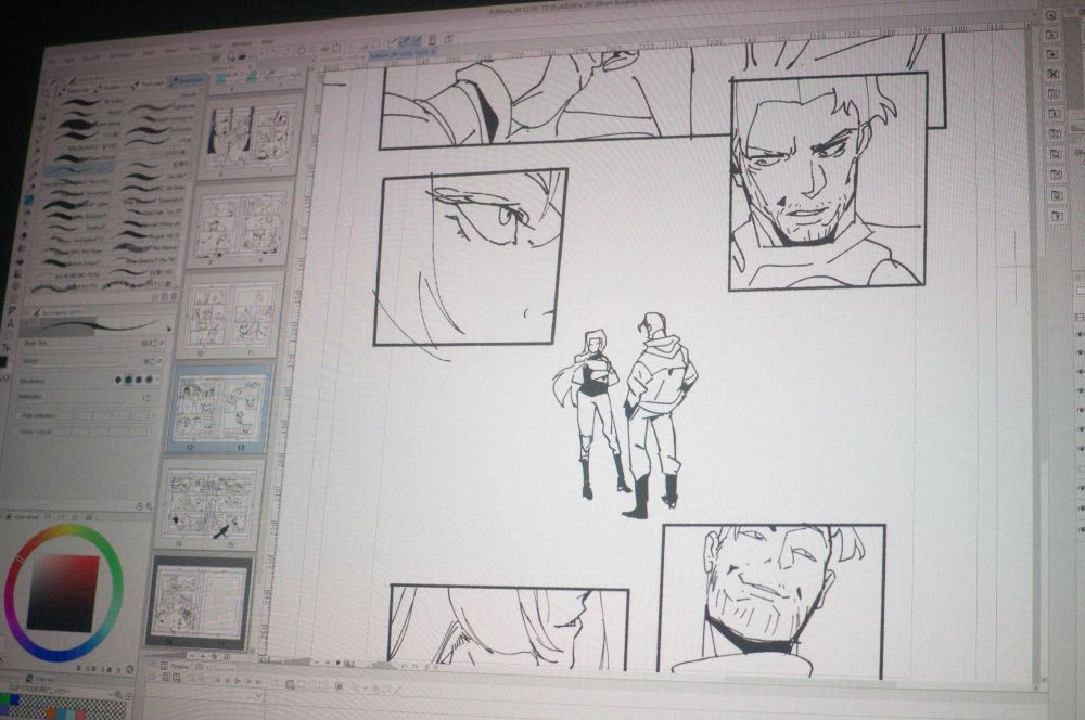 Further inks for my webcomic Folklore.