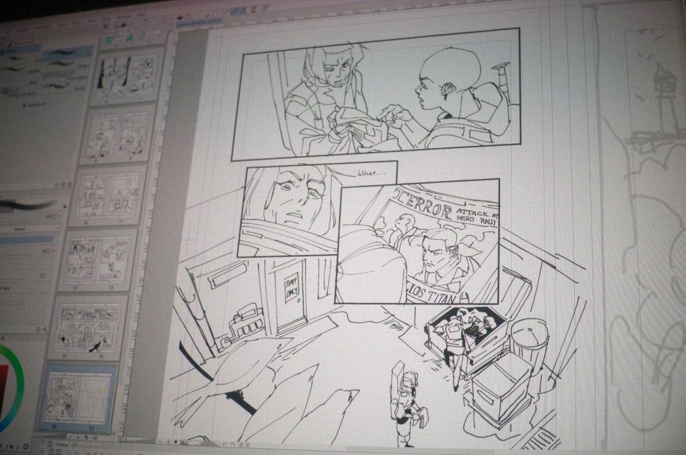 Inks for my webcomic Folklore.
