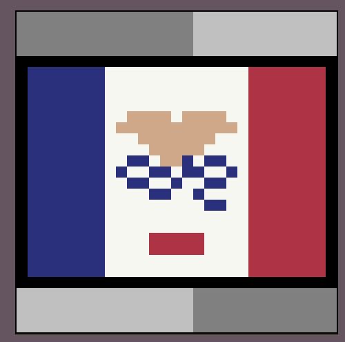 iowa flag in perler size (21x29)