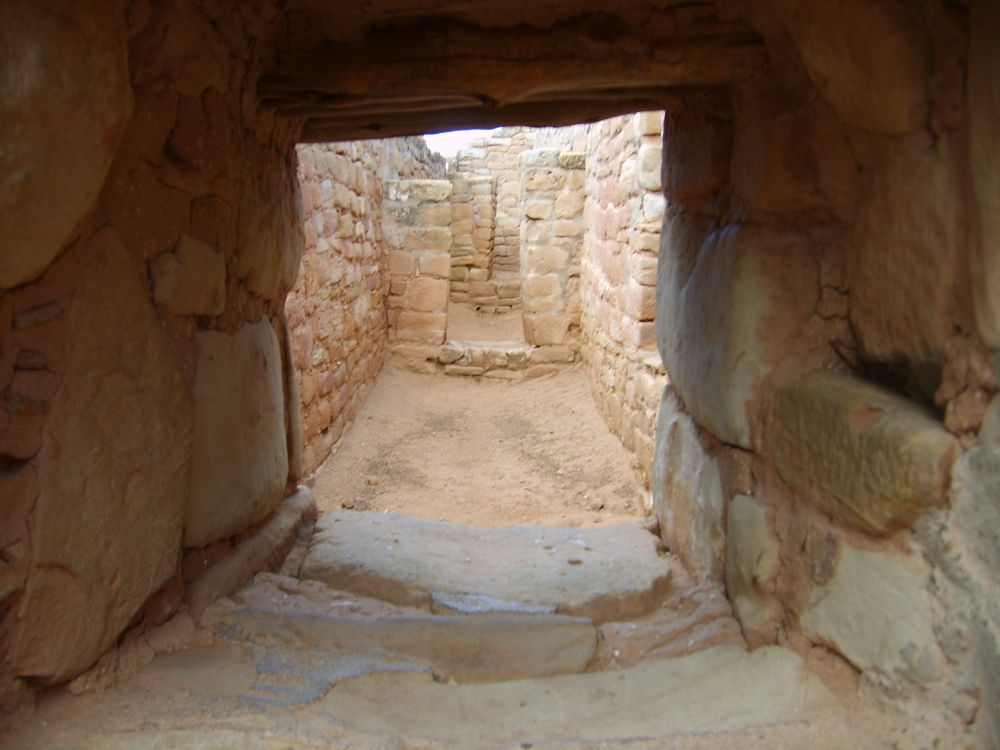 Pueblo people's ruins in Mesa Verde. 