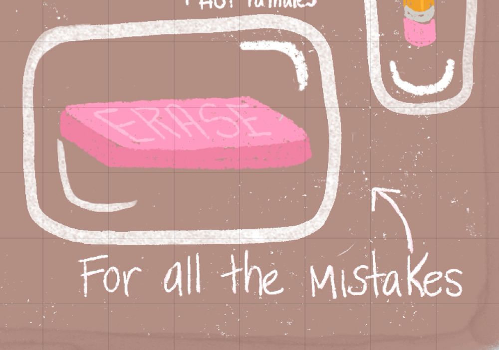 Close up of an eraser