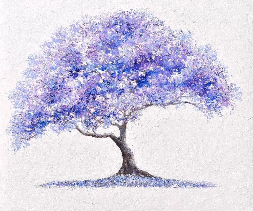 Jacaranda Tree Art by Jan Matson