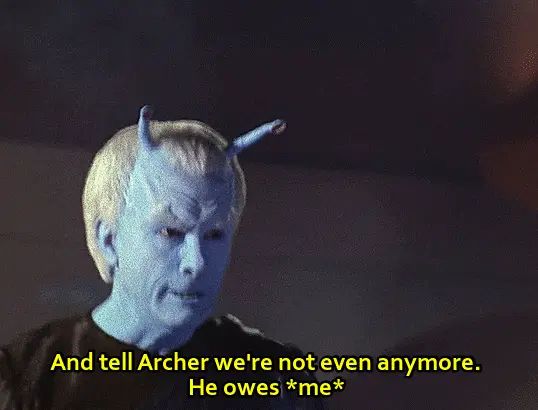 Shran helps to stop the Xindi weapon. 