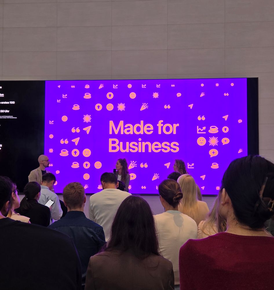 Made for Business:
How to get your first 100 paid customers.
I visited the meet-up in Berlin today, organized by Made for business 