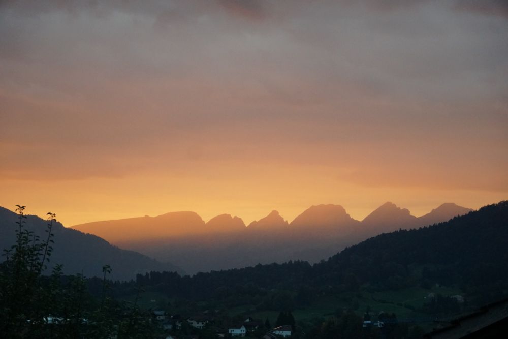 Churfirsten im Sonnenaufgang