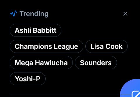 Ashli Babbitt is currently the top trending topic on Bluesky.
