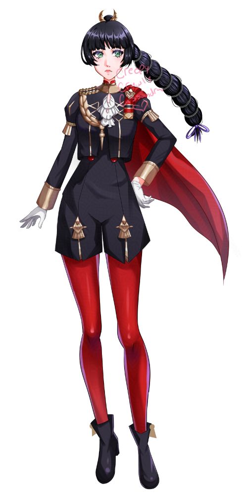Shadowheart from baldurs gate 3 dressed up as Edelgard Von Hresvelg