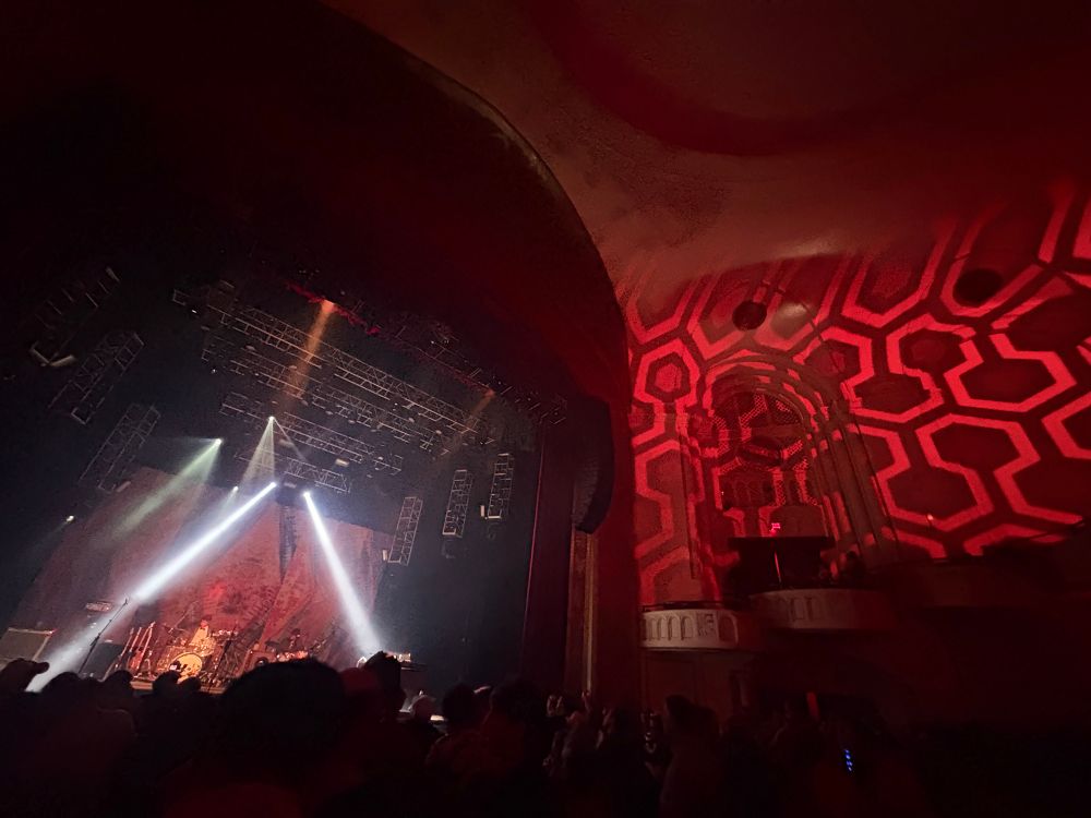 Projections of the carpet from the shining during drums and space 