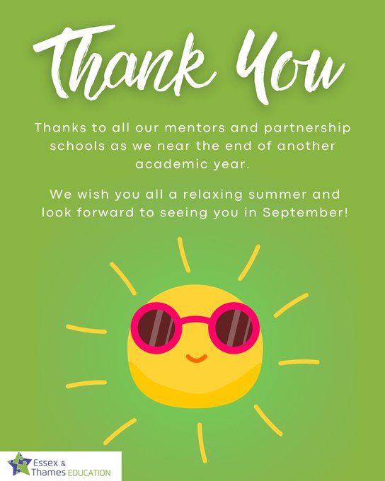 Thank you to all of our wonderful mentors and wider staff teams for welcoming, supporting and coaching our 2024/25 trainee teachers and apprentices.

We wish you all a restful summer and look forward to working with you again in September.

#traintoteach #mentor #teachertraining