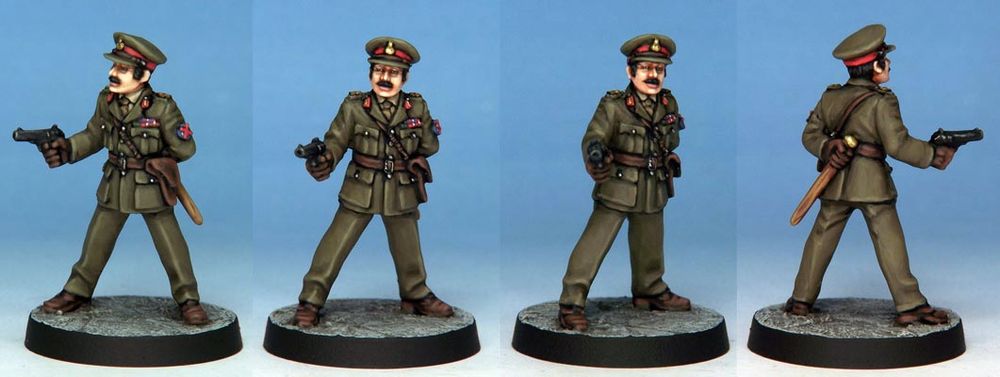 293.	General Gordon, Department X veteran, from 7TV Crooked Dice. (my first paint of him) All done in Foundry paints. Mix of brushes.