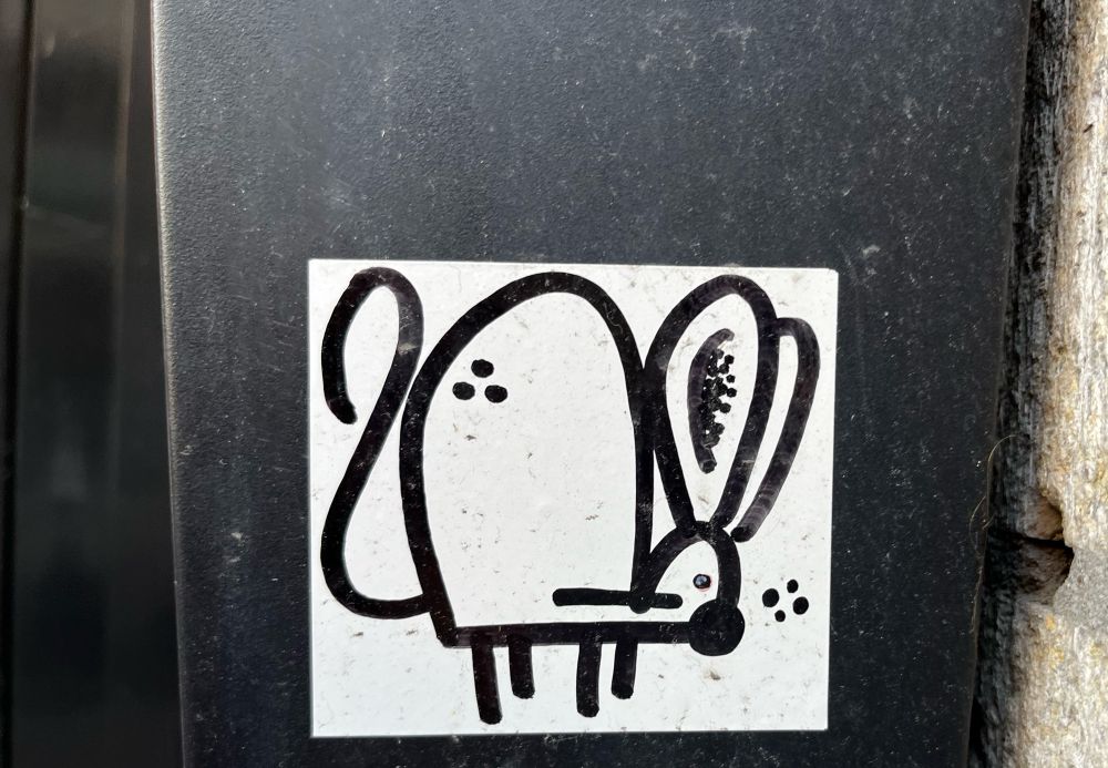 Mouse graffiti sticker
