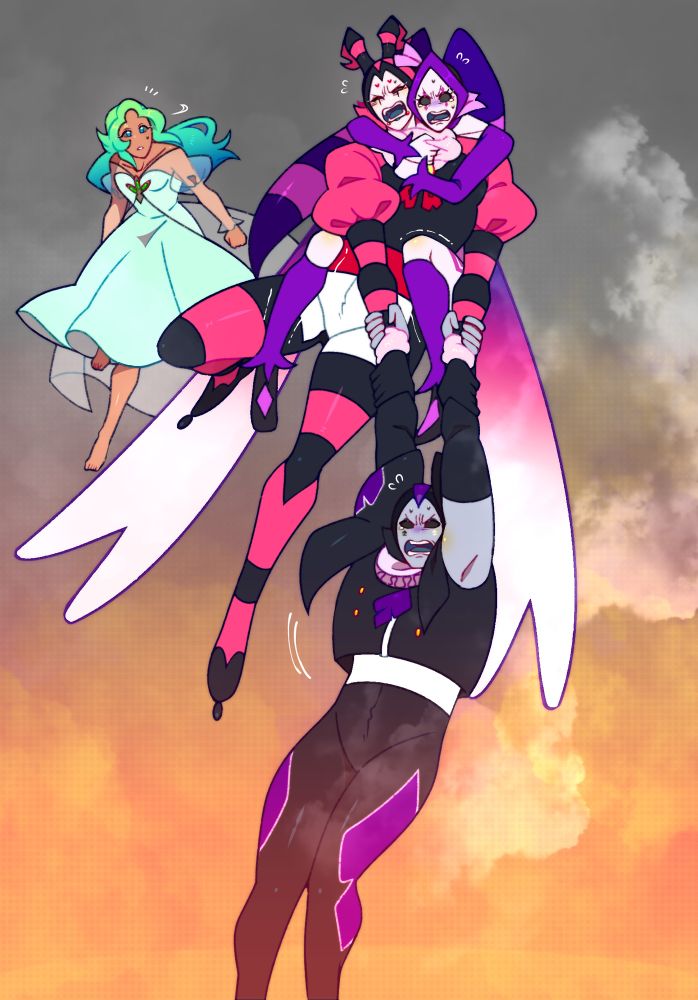 The floor is lava and Val had to carry two Royal Jacks away from certain doom. He did not sign up for this. 

Prisma is crying.

Kaine is writing wills in his head. 

Gloria is just.. there. 