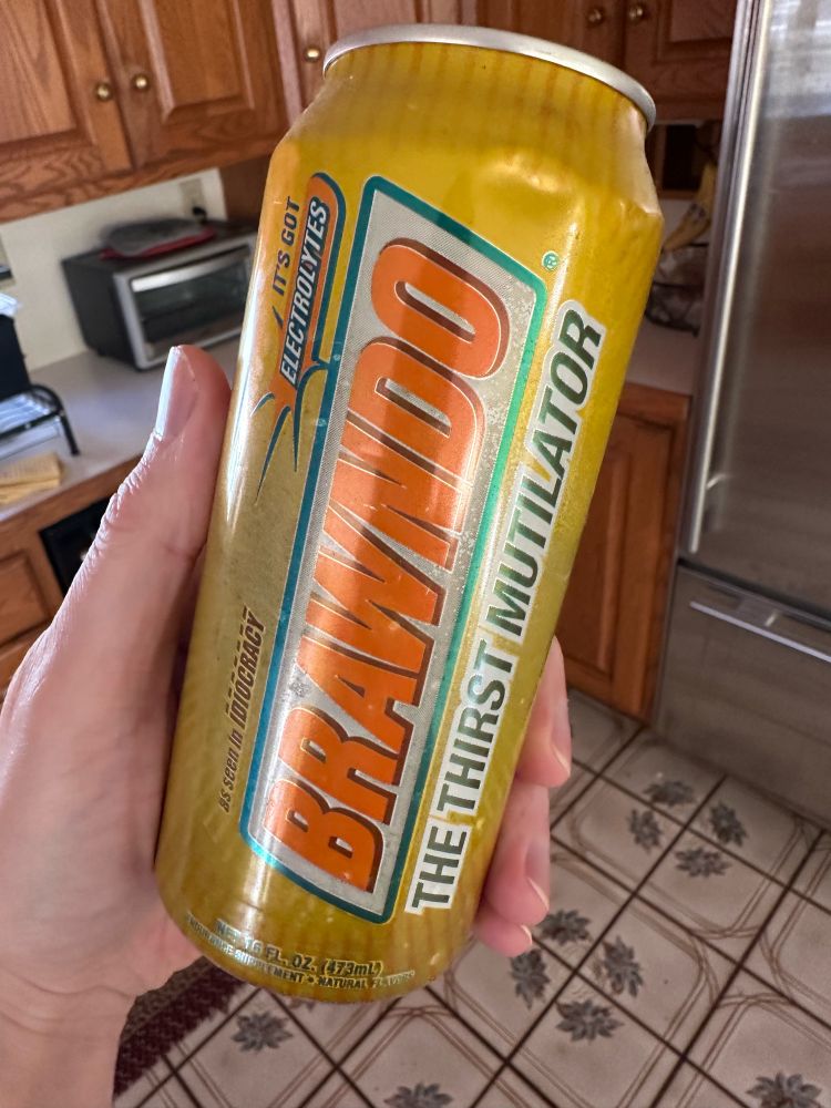 A can of Brawndo, the thirst mutilator