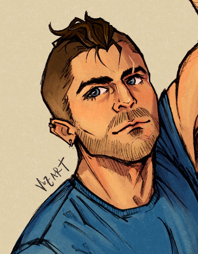 soap mactavish and his gorgeous freaking face hes wearing a blue shirt which makes his eyes POP