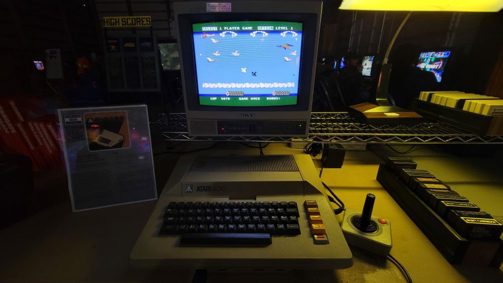 Frogger II on an Atari 800 computer.