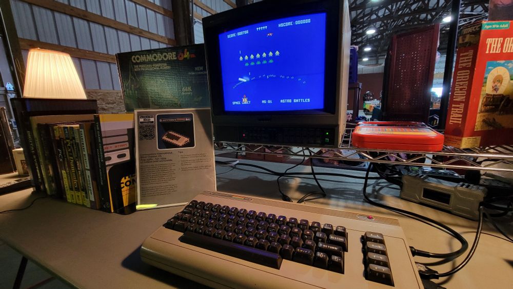GORF in action on the Commodore 64.