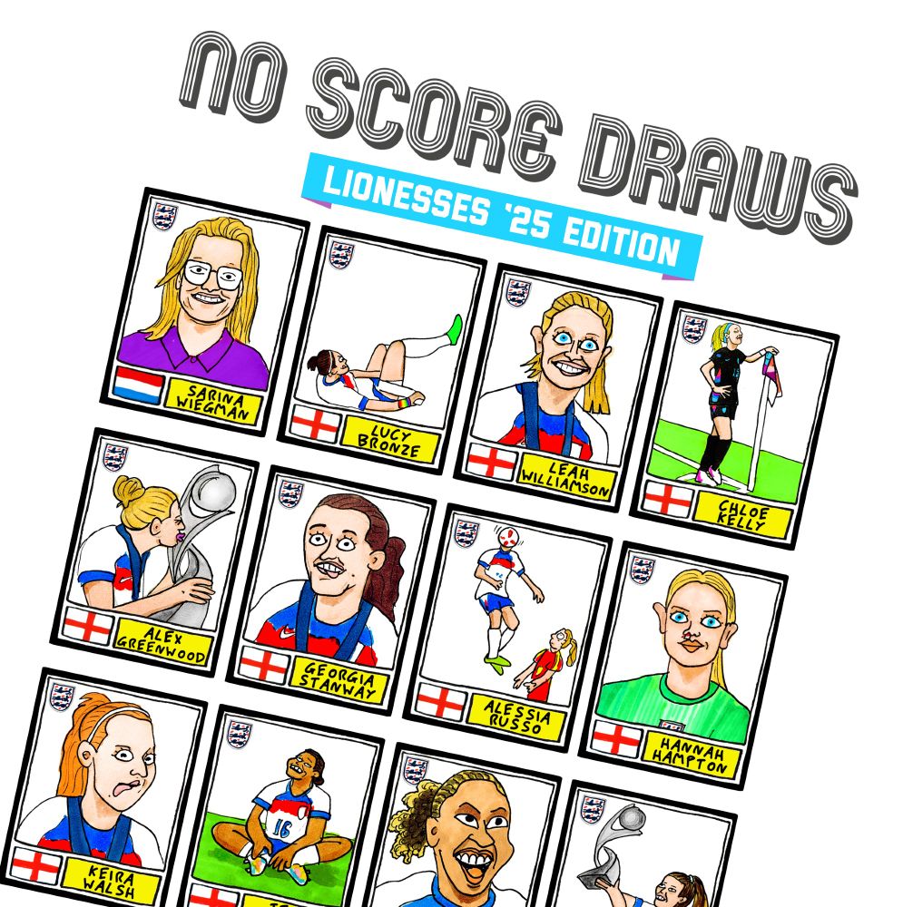 A collection of substandard drawings of England's triumphant Women's Football Team, who eight hours ago retained their European Championship title, SINCE WHEN WE HAVE BEEN DRAWING NONE STOP FOR SOME STUPID REASON