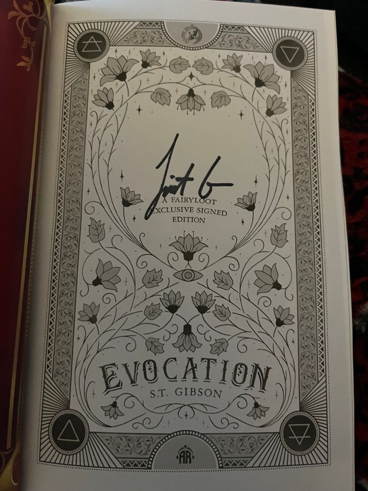 Signed page of Evocation