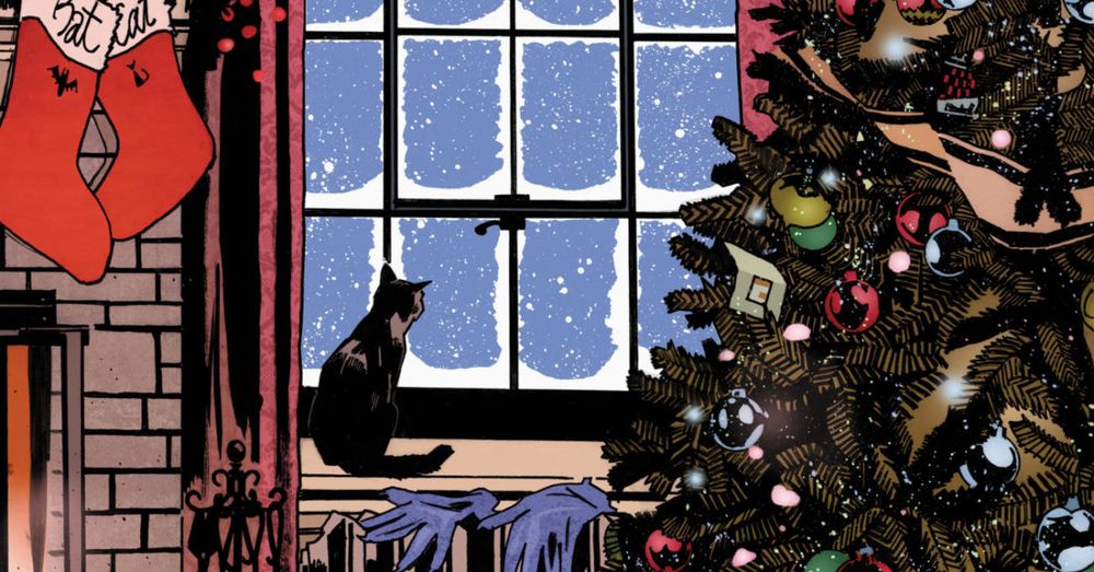 From the Batman/Catwoman Christmas special, by John Paul Leon.