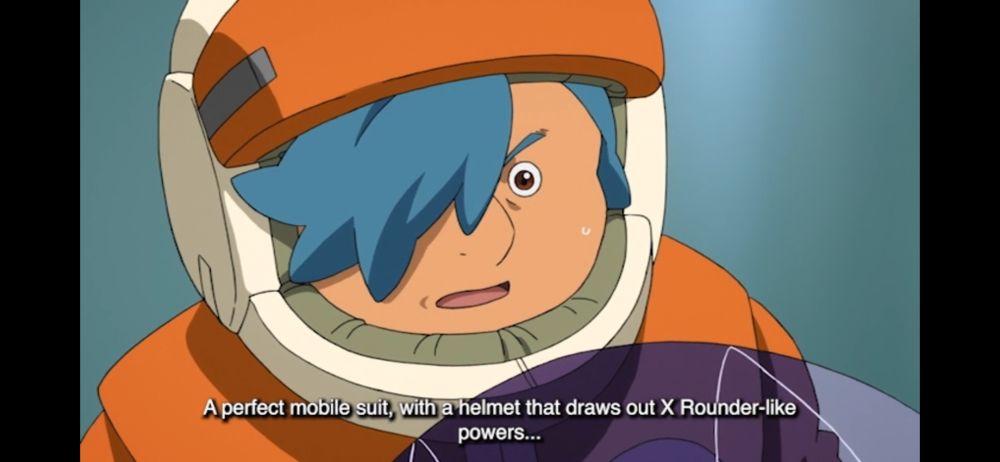 Dique examines the vagan helmet and concludes it gives the wearer x-rounder like abilities at the cost of potential brain damage