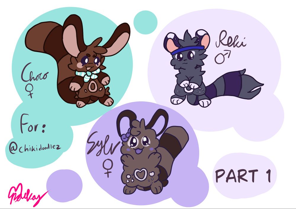 3 (Out of 7) @chikidoodlez's Sentrets 