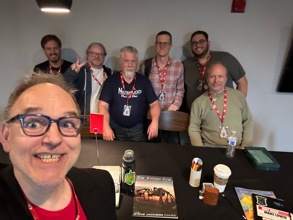 Smiling Traveller ‘77 players at DaveCon 2025