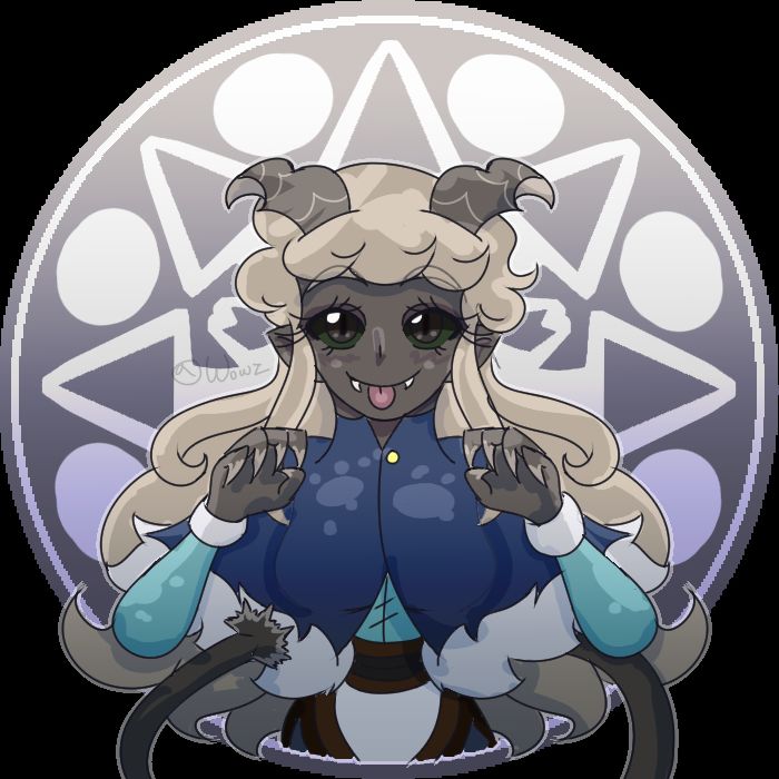 A Tiefling, Arctic Circle of Land Druid