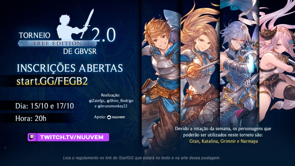 Torneio FREE EDITION de GBVSR Nº2